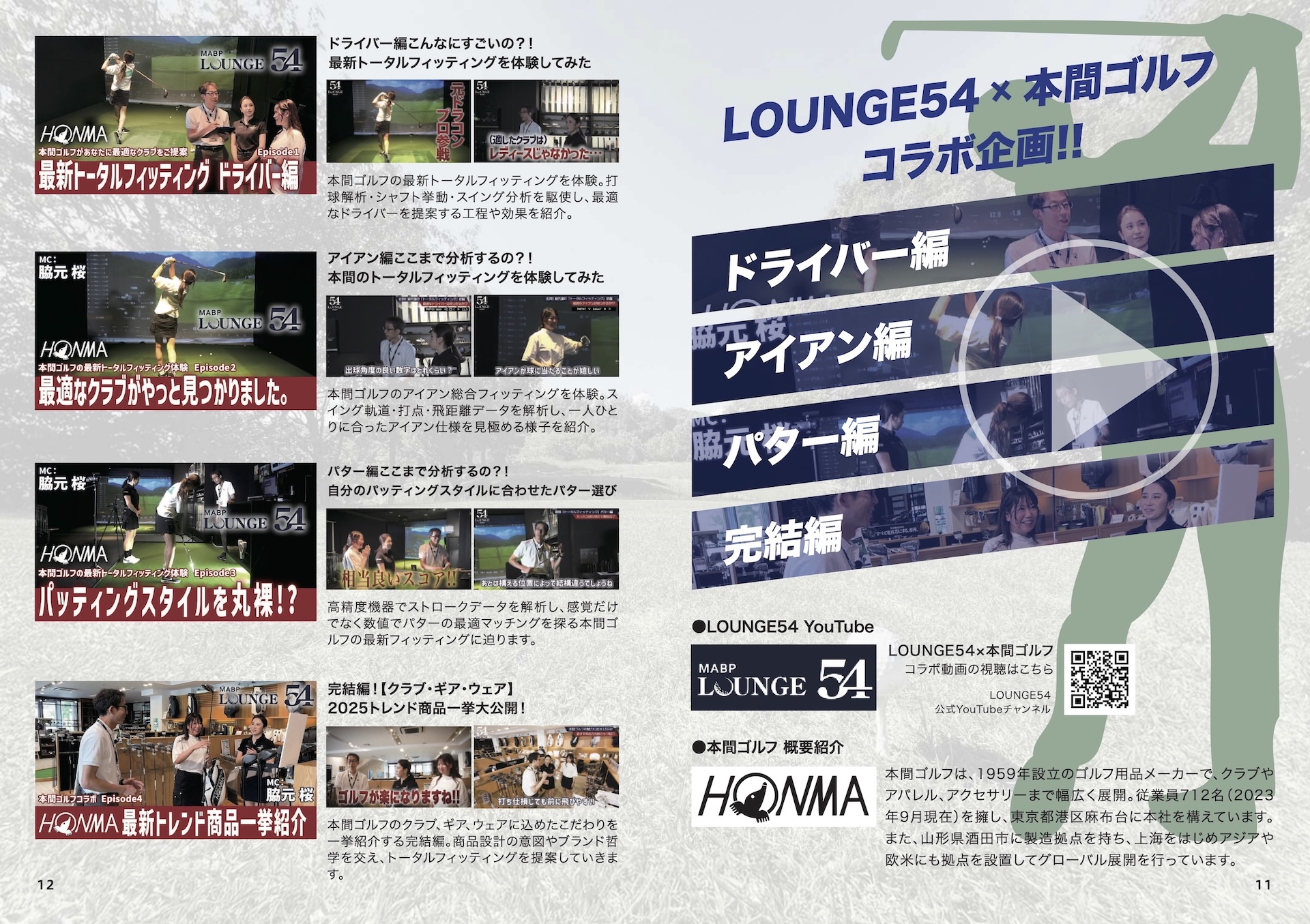 LOUNGE54×本間ゴルフコラボ企画！
